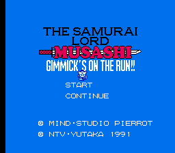 The Samurai Lord Musashi - Gimmicks on the Run!! Screen Shot